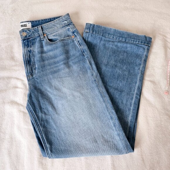 PAIGE Leenah Wide Leg Jean distressed, size 29 - Picture 2 of 16